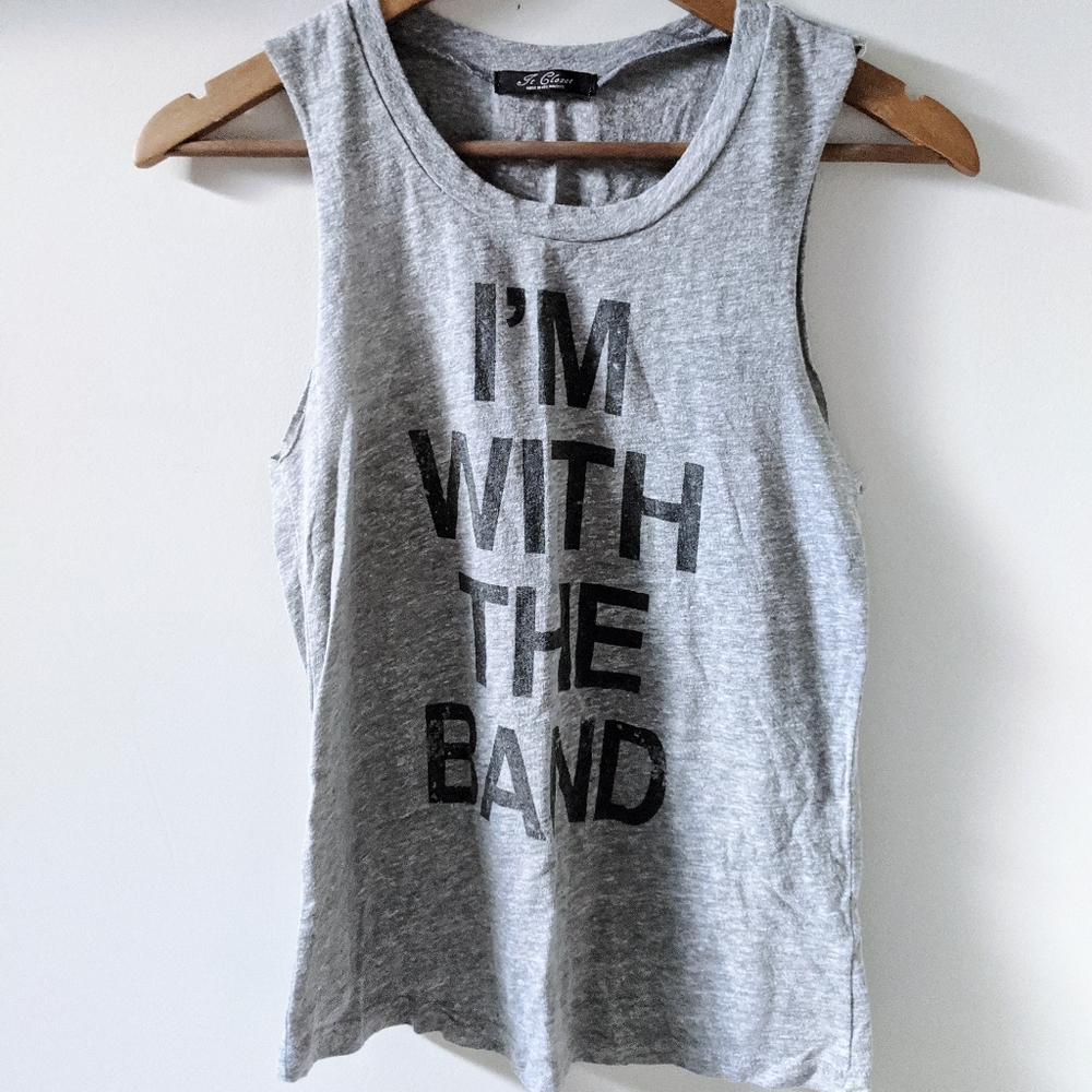 graphic band tank